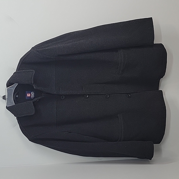 CHAPS Charcoal Gray Wool Coat - Picture 1 of 12
